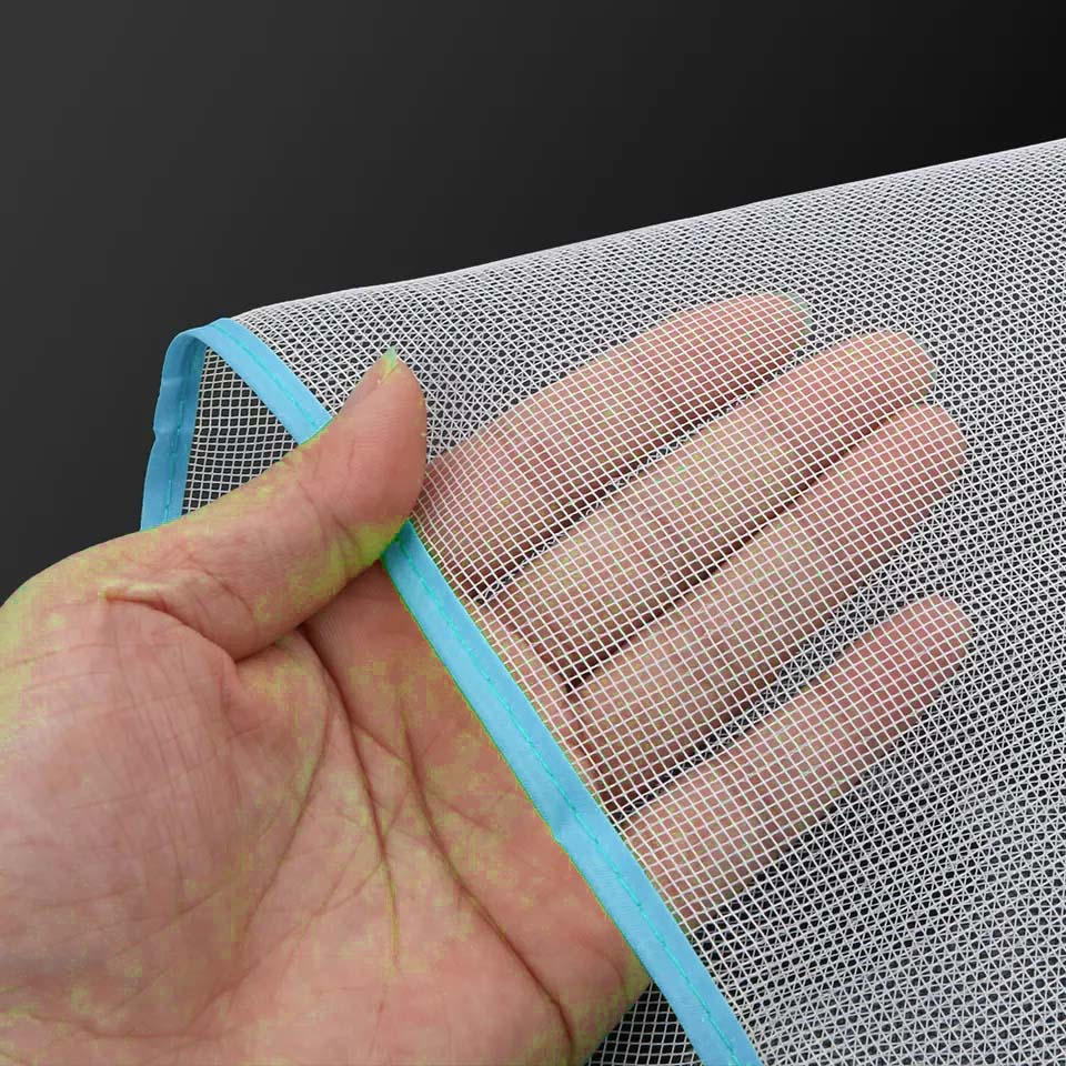 (60x40cm) Mesh Bügelunterlage Hitzebeständiges Schutz Netz Bügeltuch - Blau