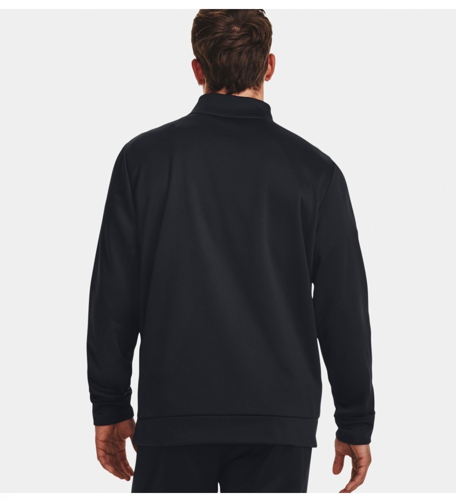 Moletom com zíper e forro de lã preto Under Armour