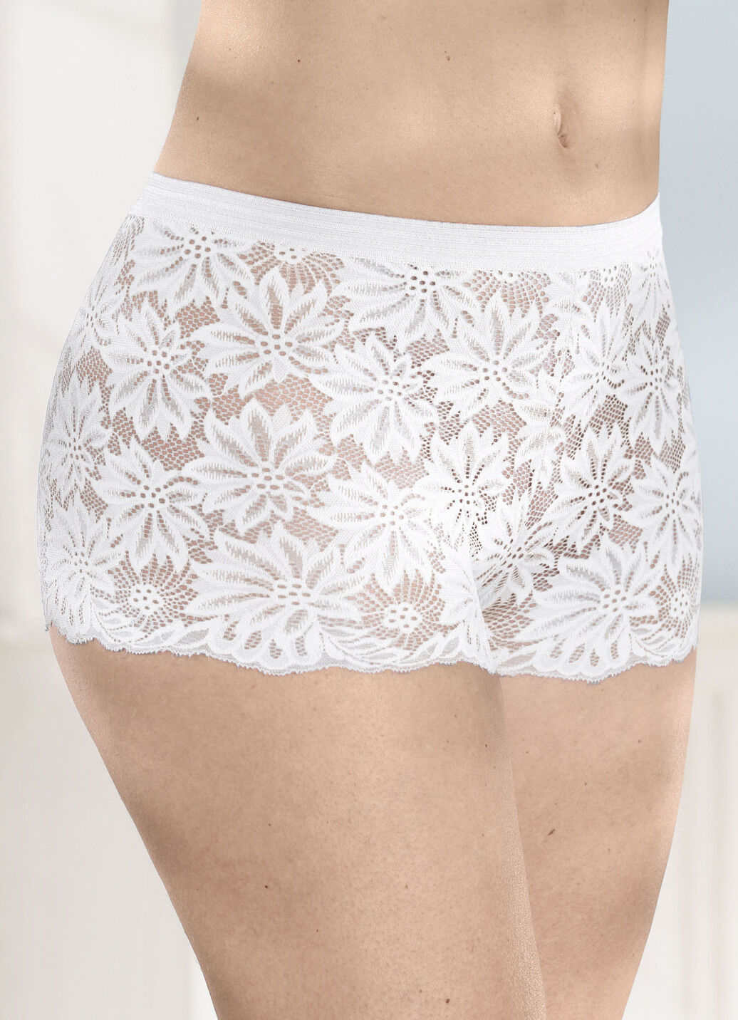 Dreierpack Pants aus elastischer Spitze