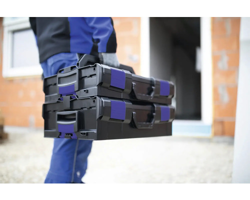 Gereedschapskoffer met kleine onderdeleninzetstuk Industrie L-BOXX 102 maat 1 445 x 118 x 358 mm zwart