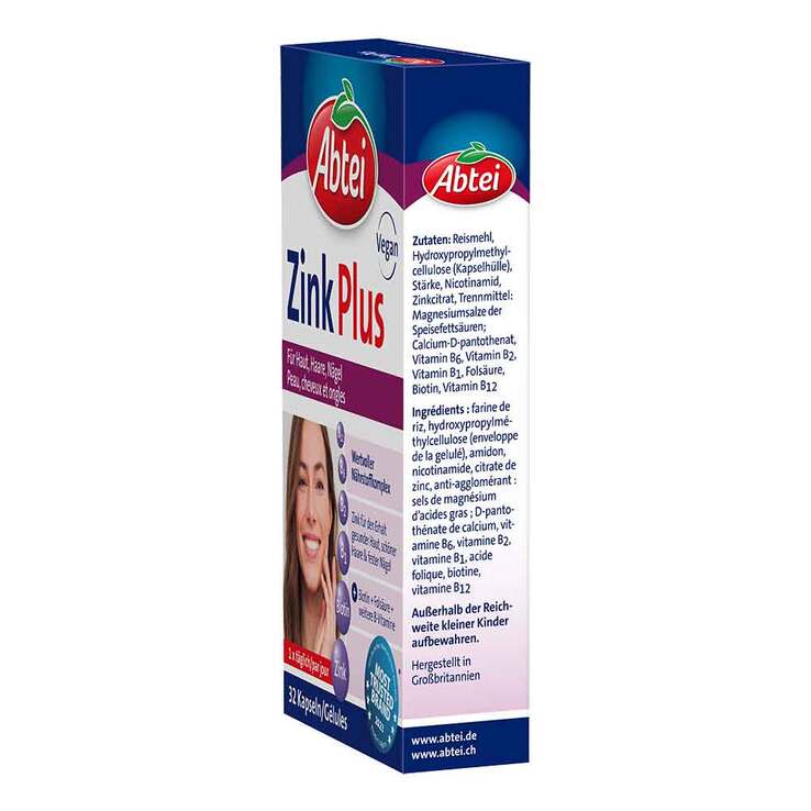 Abtei Zink Plus Nährstoff Kapseln, 32 St