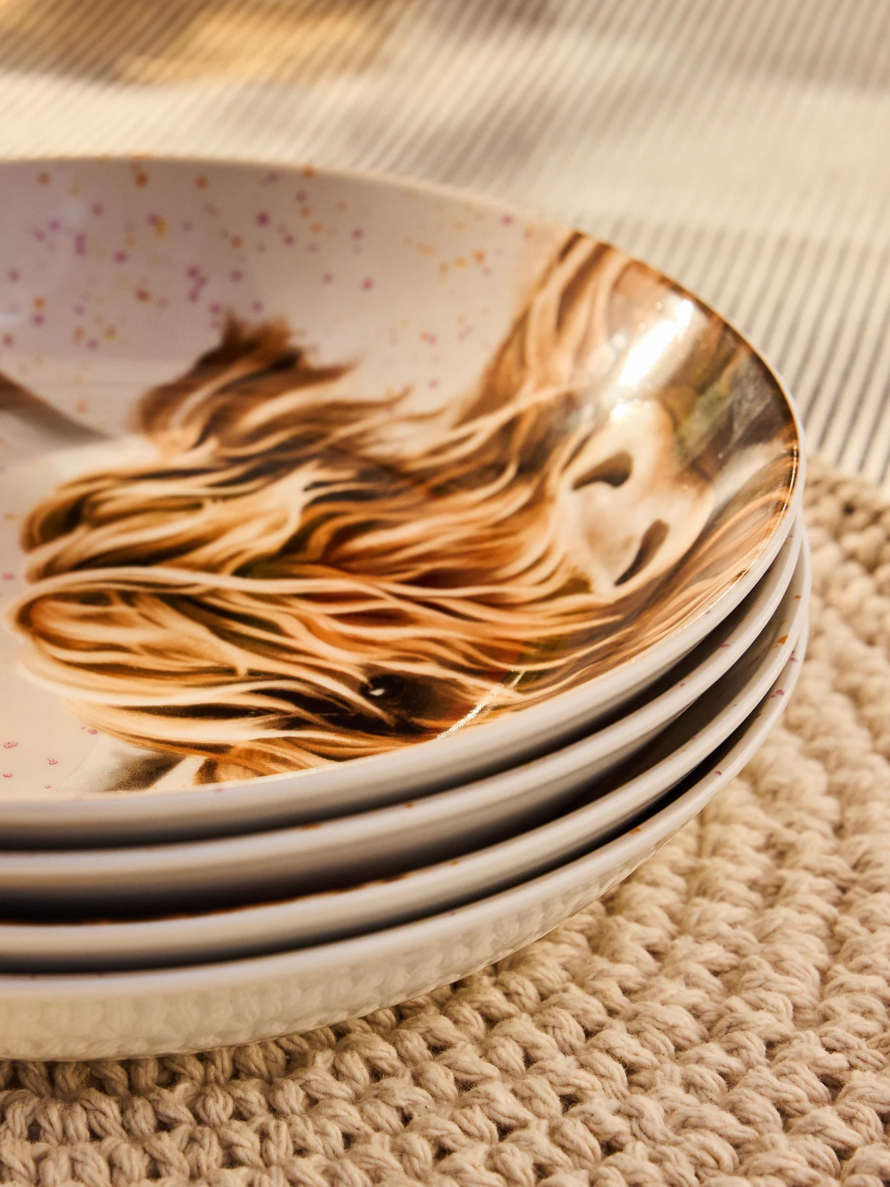 Set van 4 Hamish the Highland Cow pastaschalen
