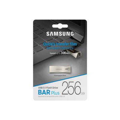 Samsung BAR Plus MUF-256BE3 - Clé USB 256 Go - USB 3.1 Gen 1 - champagne