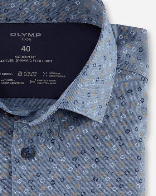 OLYMP| Herren Hemd LUXOR Modern Fit Kurzarm