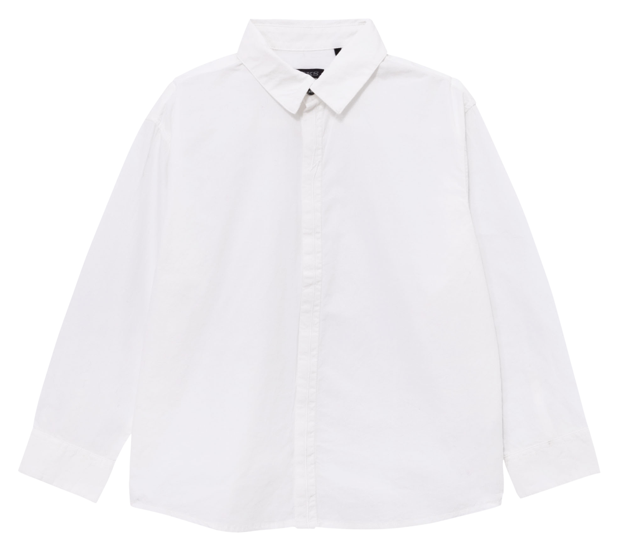 Chemise col classique en coton | Blanc