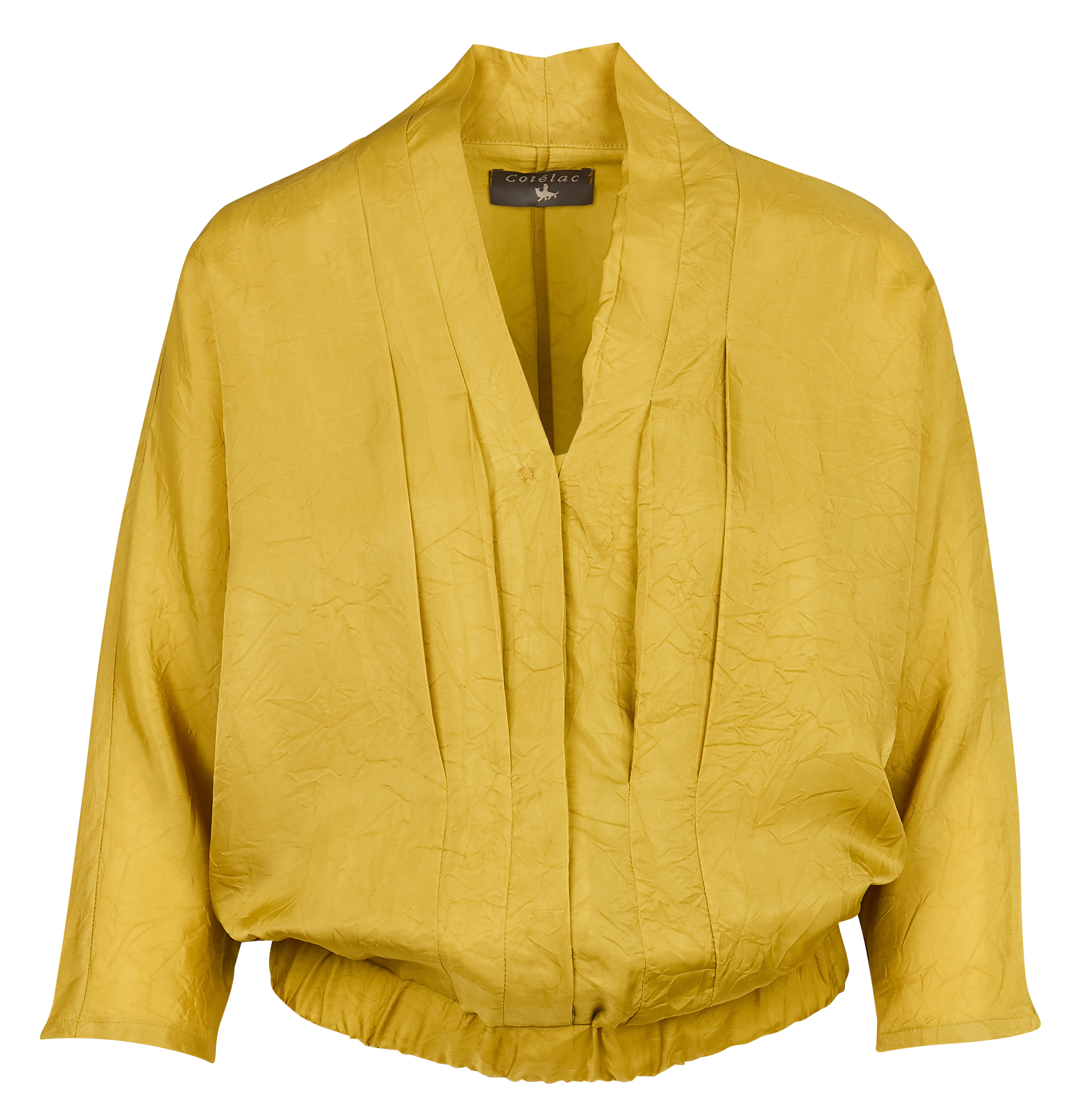 Blouse col V | Marron