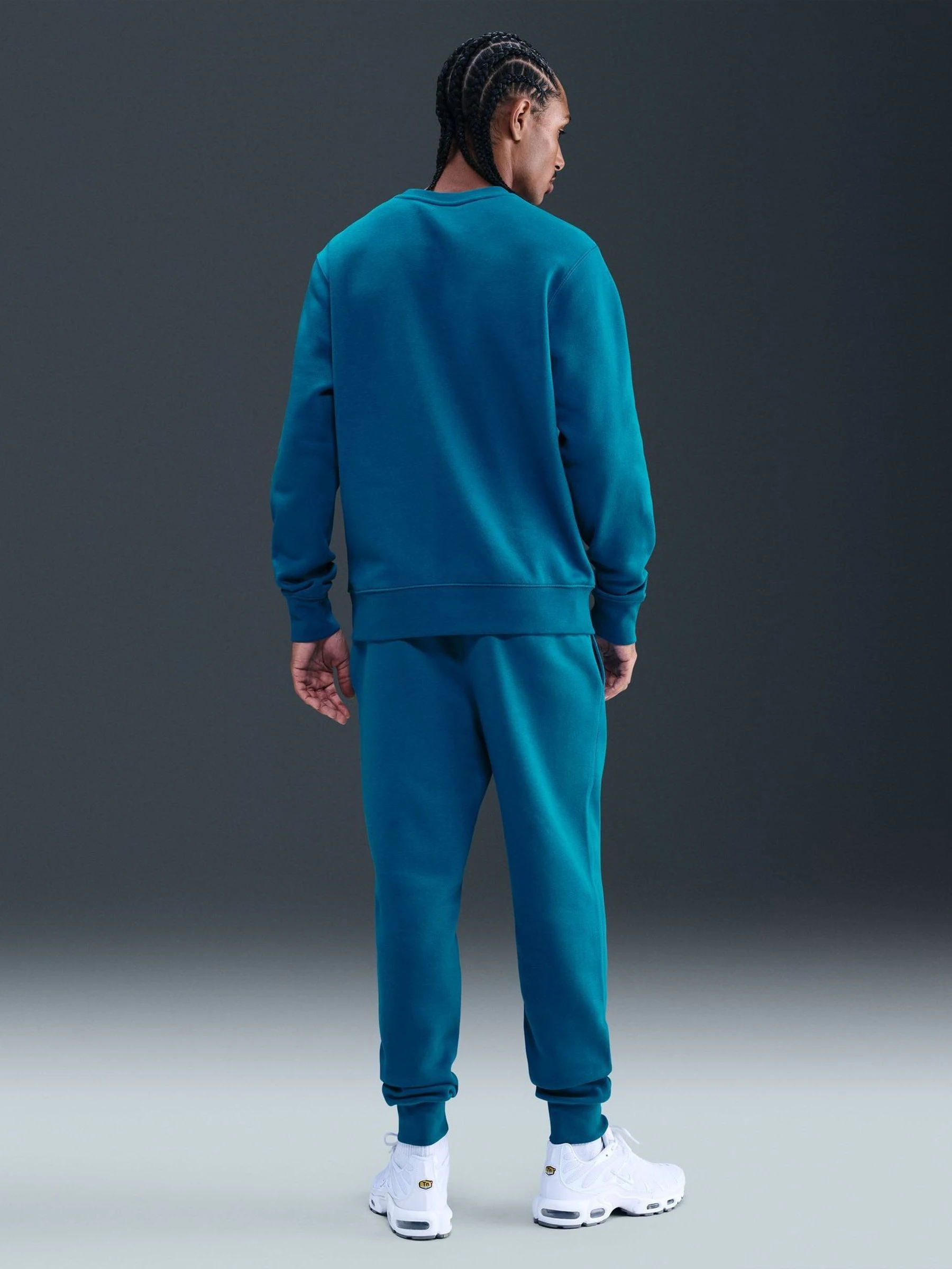 Abyss-blauw - Nike Club sweatshirt met ronde hals