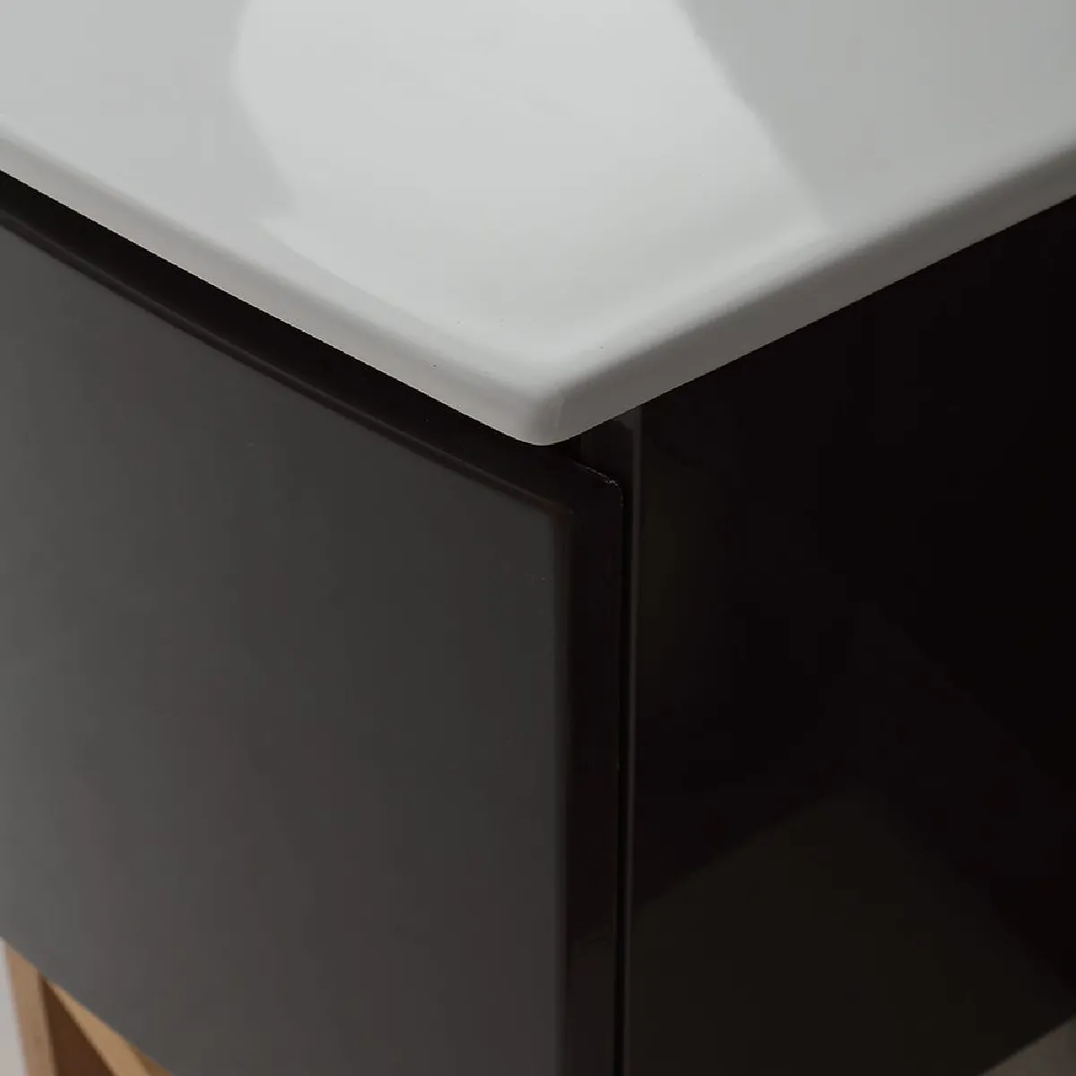 Kiamami Valentina ARMOIRE COURBÉE 102 CM - Gris ardoise