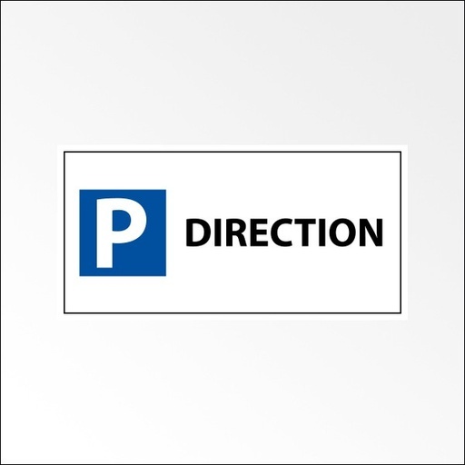 Panneau Parking direction - 400x200 mm - Aludibond