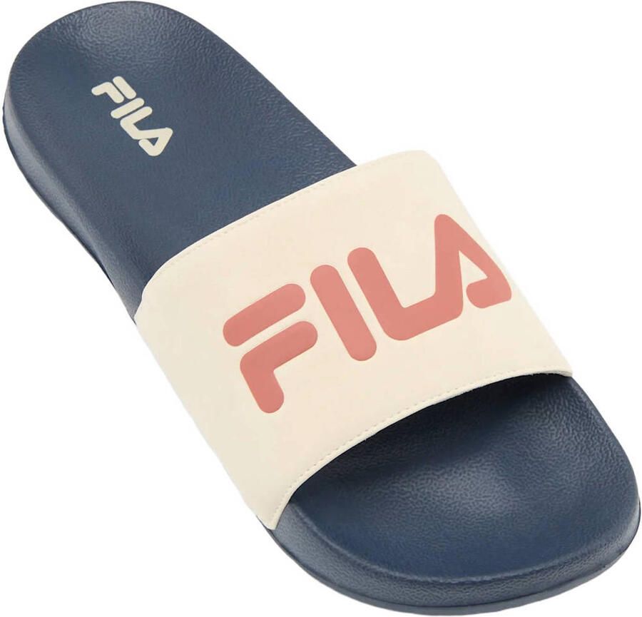 Fila HE SLIDE badslippers donkerblauw beige