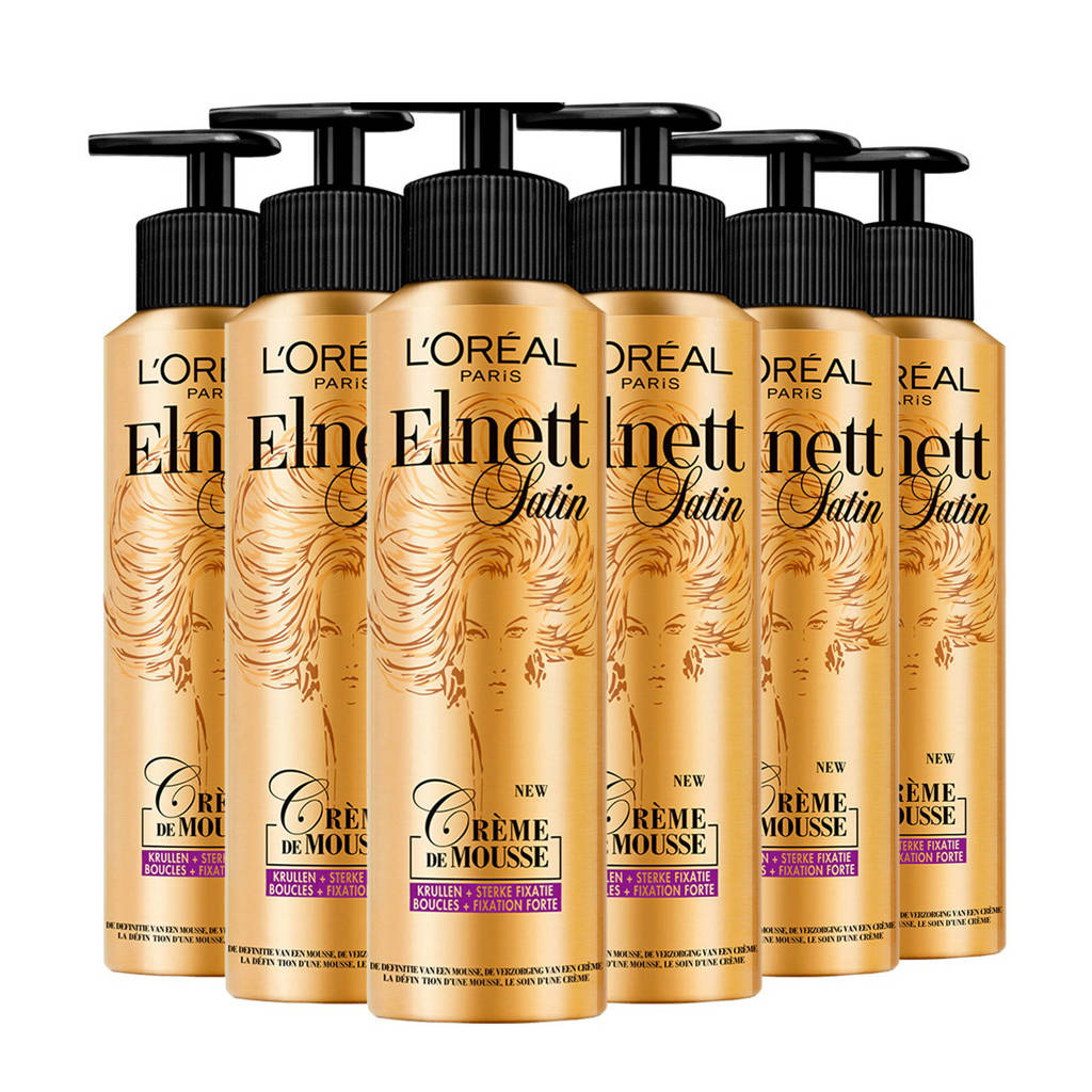 Elnett Crème de Mousse krullen - 6x 200 ml