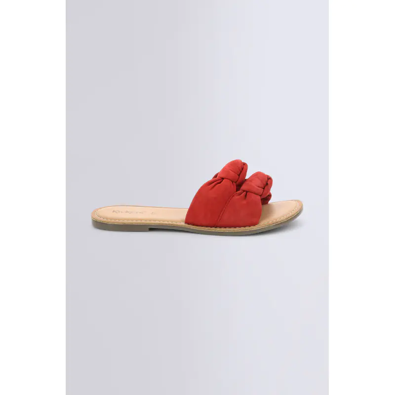 DIVALTO ROUGE Mules Cuir Femme