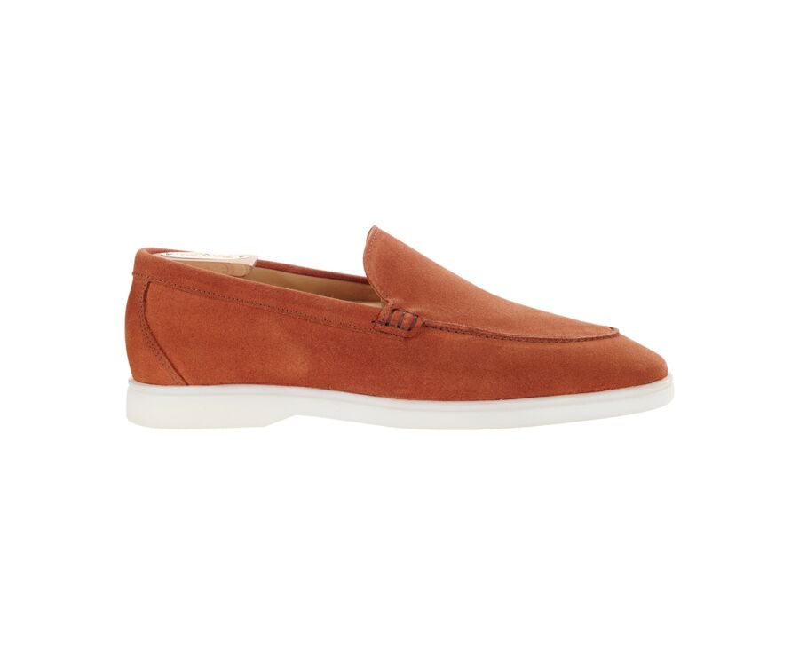 Mocassin homme Velours Corail Foncé - MANASOTA II