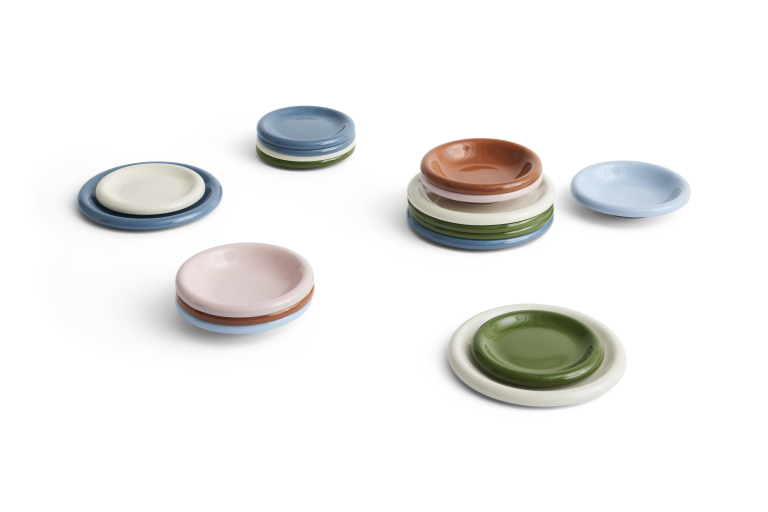 Hay Barro diep bord Ø20 set van 2 Pink