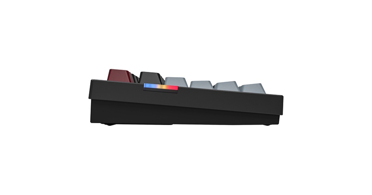 MontechMkey Pro Darkness, toetsenbord  (Zwart, US lay-out, Gateron G Pro Yellow, 75%, Hot-swappable, RGB, Double-Shot PBT, USB-C / 2.4 GHz / Bluetooth 5.2)