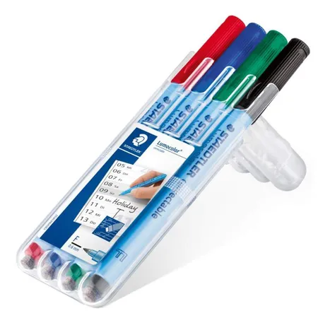 STAEDTLER® Feinschreiber Folienstift Lumocolor® correctable, 4 Stück
