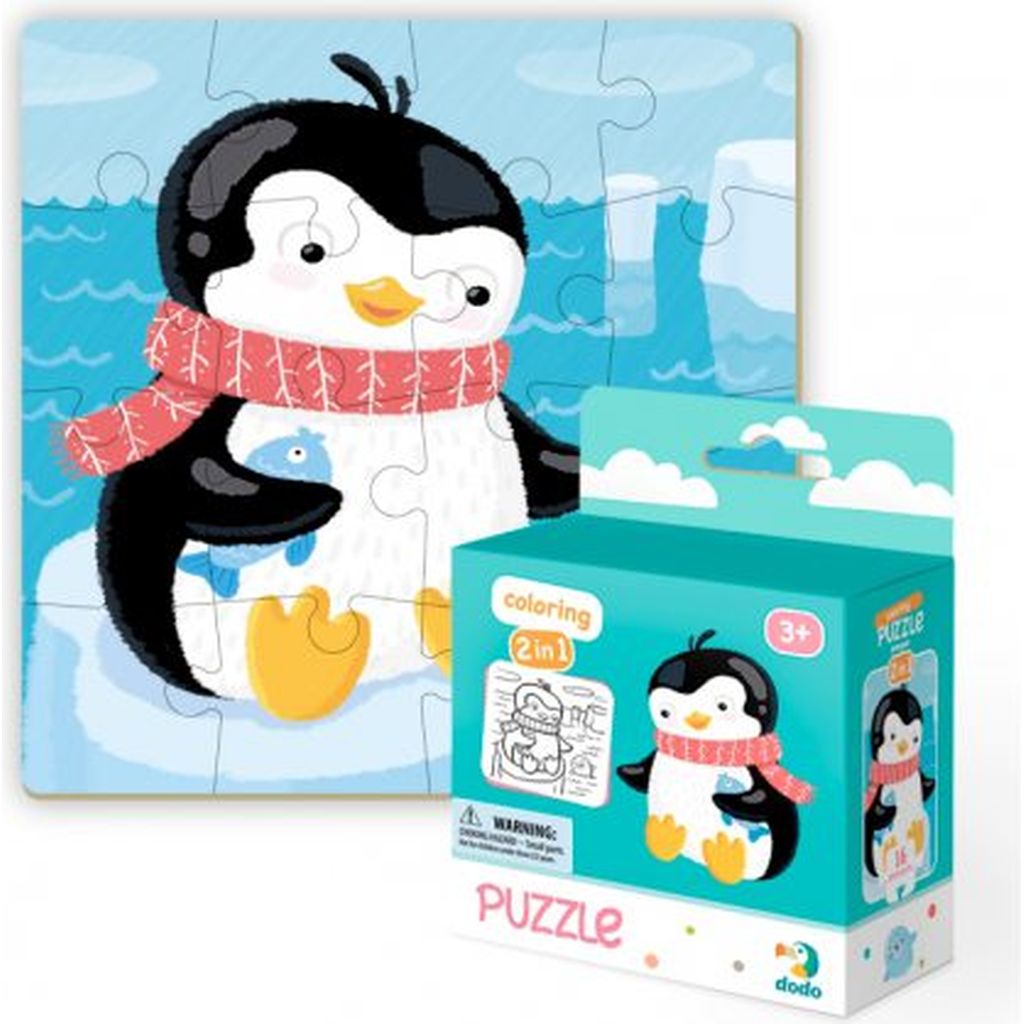 dodododo   Puzzle zum Ausmalen Pinguin