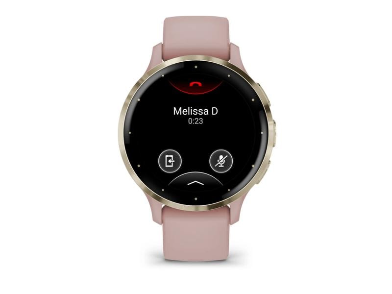 GARMIN Sportuhr Venu 3S Dust Rose / Softgold Smartwatch