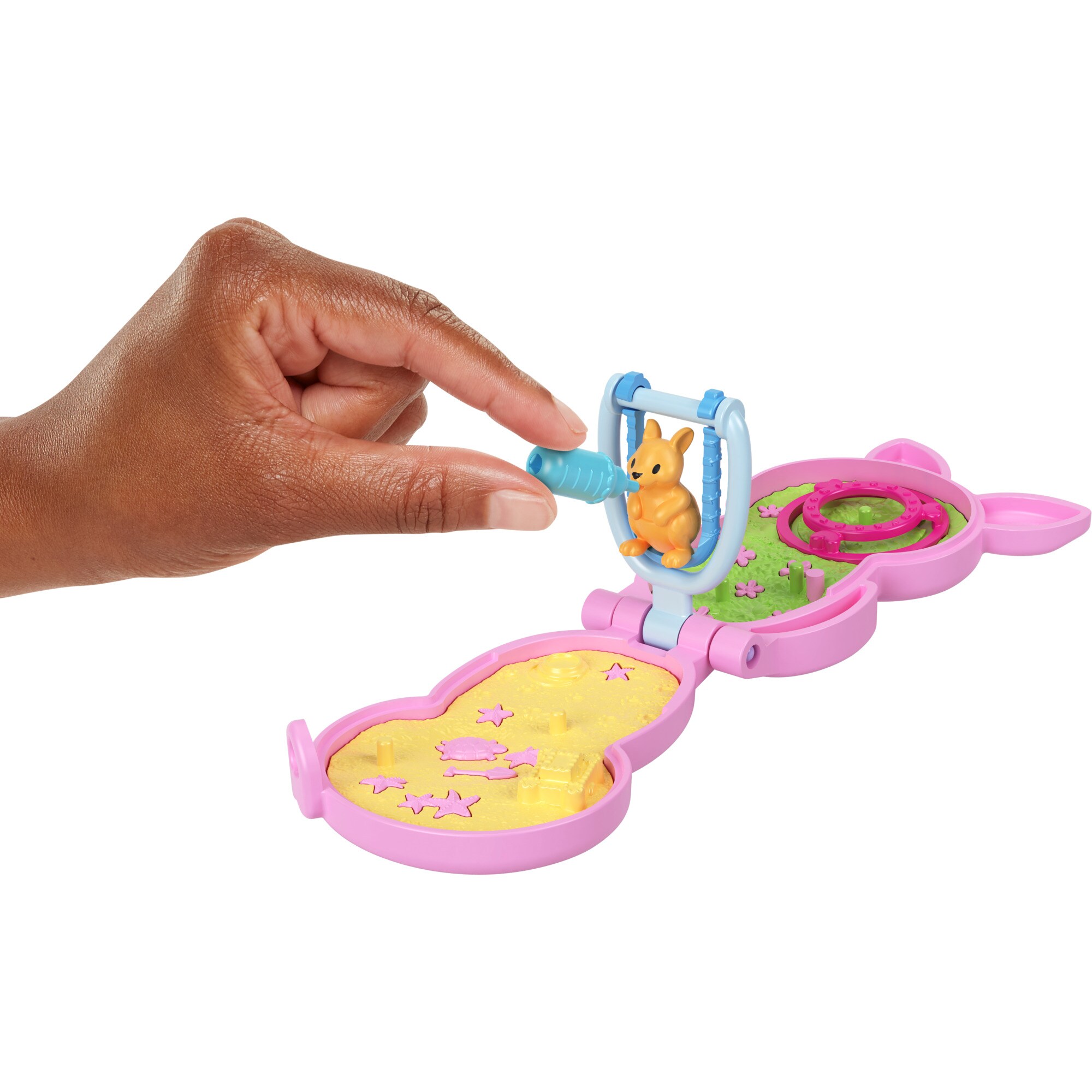 Mattel Spielfigur Polly Pocket Mama & Joey Kangaroo Tasche