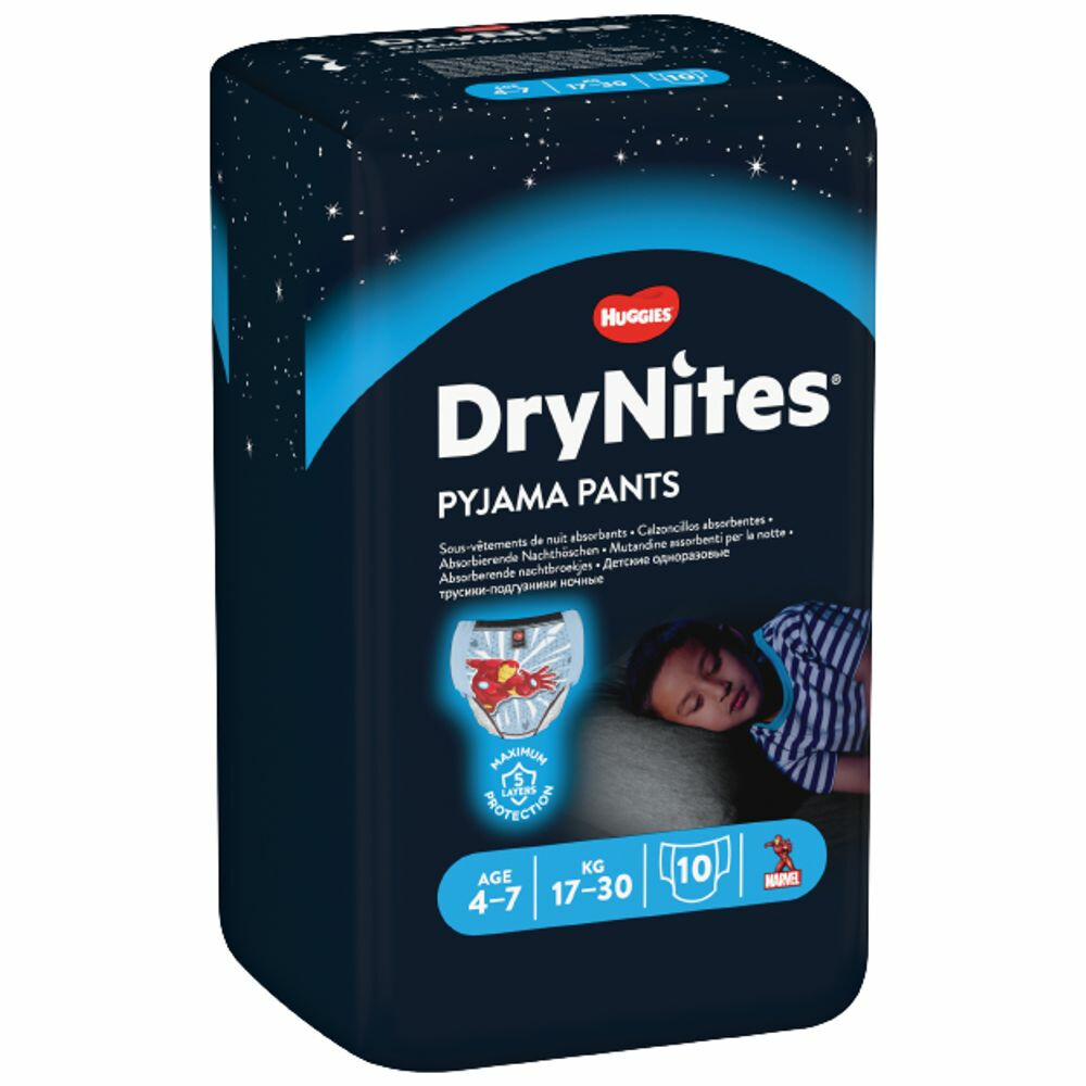 DryNites Absorberende Luierbroekjes Boy 4-7 jaar10 stuks
