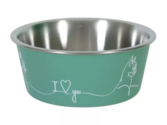 Ecuelle antidérapante pour chats Love cat