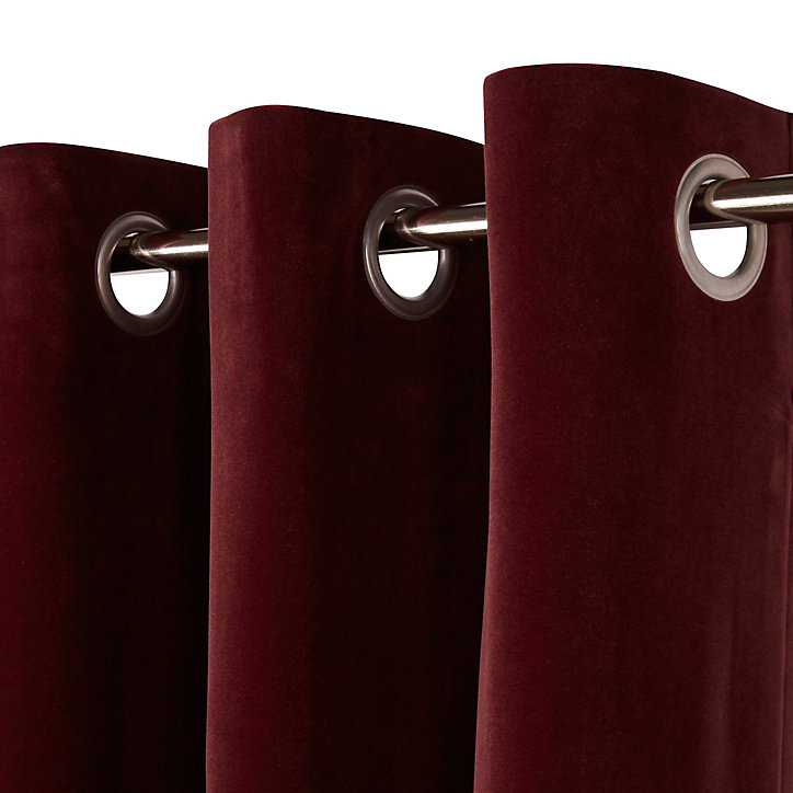 Rideau Velvet Valgreta bordeaux l.140 x H.260 cm