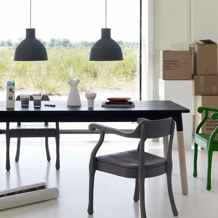 Muuto - Unfold Pendelleuchte, dunkelbraun