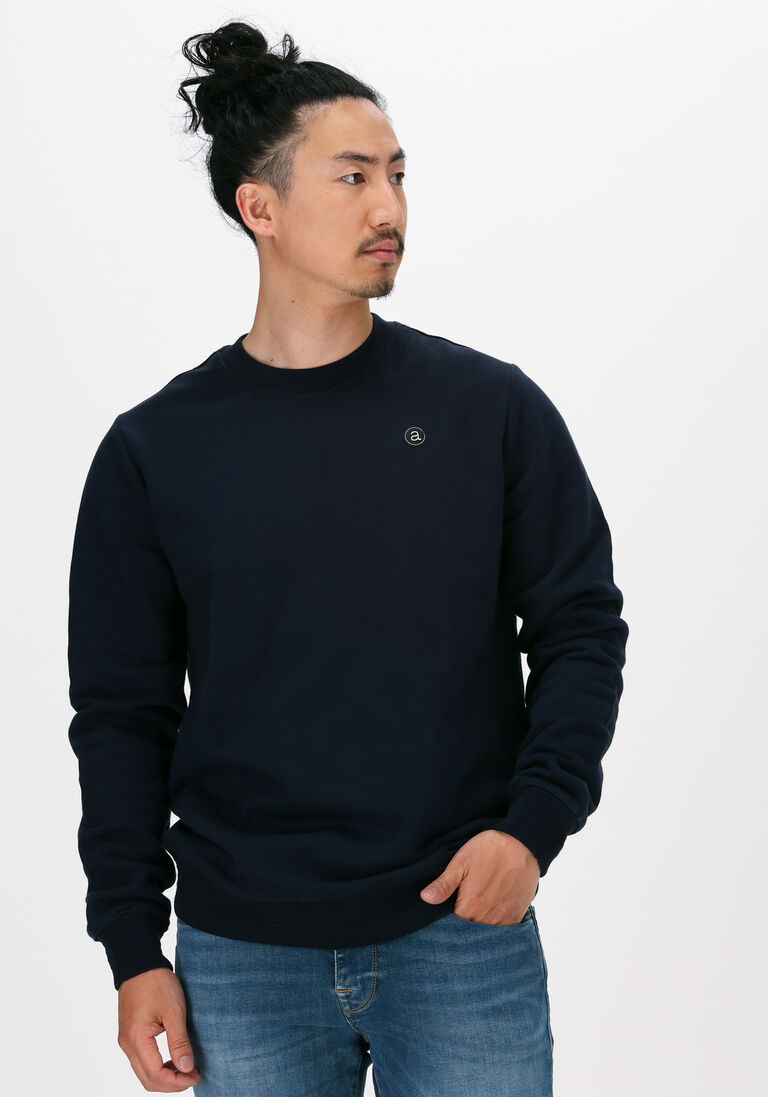 ANERKJENDT donkerblauwe anerkjendt sweater akallen noos crewneck