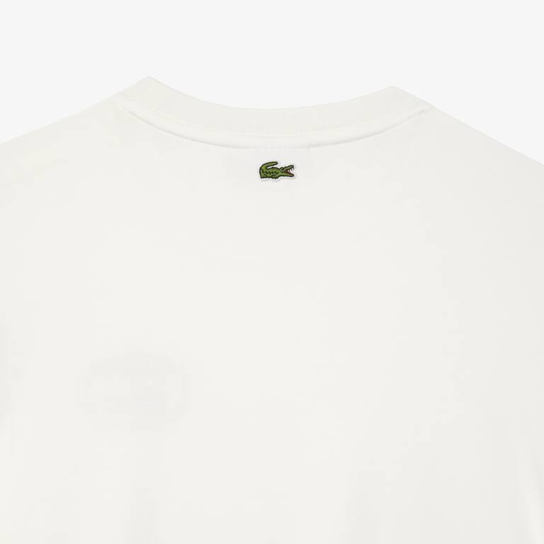 T-shirt regular fit avec imprimé signature T-Shirts - Blanc - Lacoste - Femme