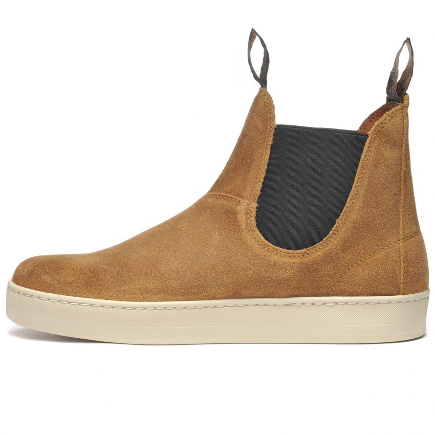 YAWL WAXY BEIGE CAMEL- BOTTINES EN DAIM BEIGE CAMEL POUR HOMME