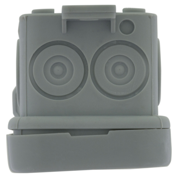 Kabeldoos met Doorsteektules Spatwaterdicht IP54 Grijs