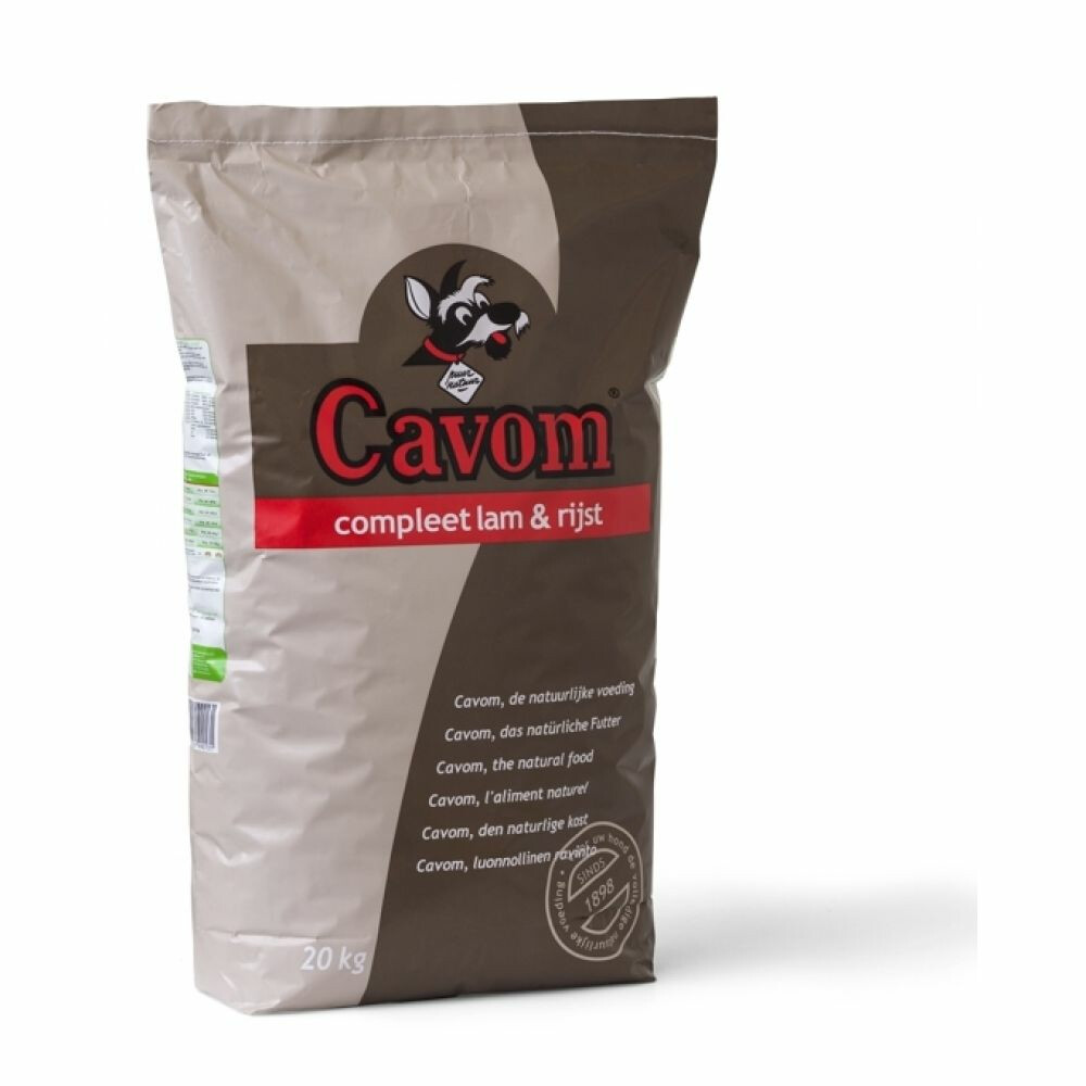 Cavom Compleet Hondenvoer Droog Lam - Rijst20 kg