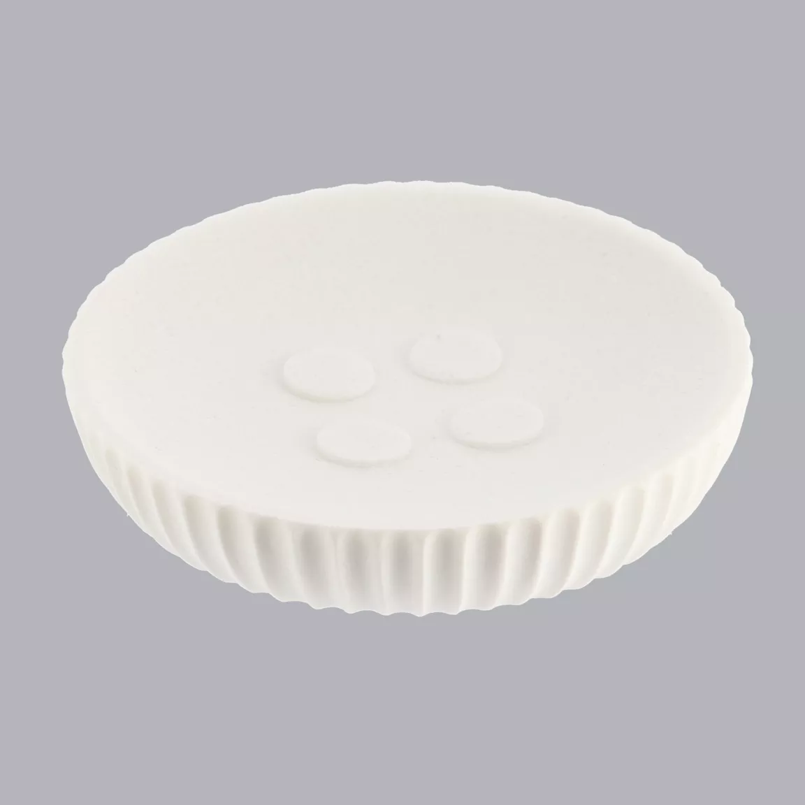 Set d'accessoires salle de bain résine Strié Blanc