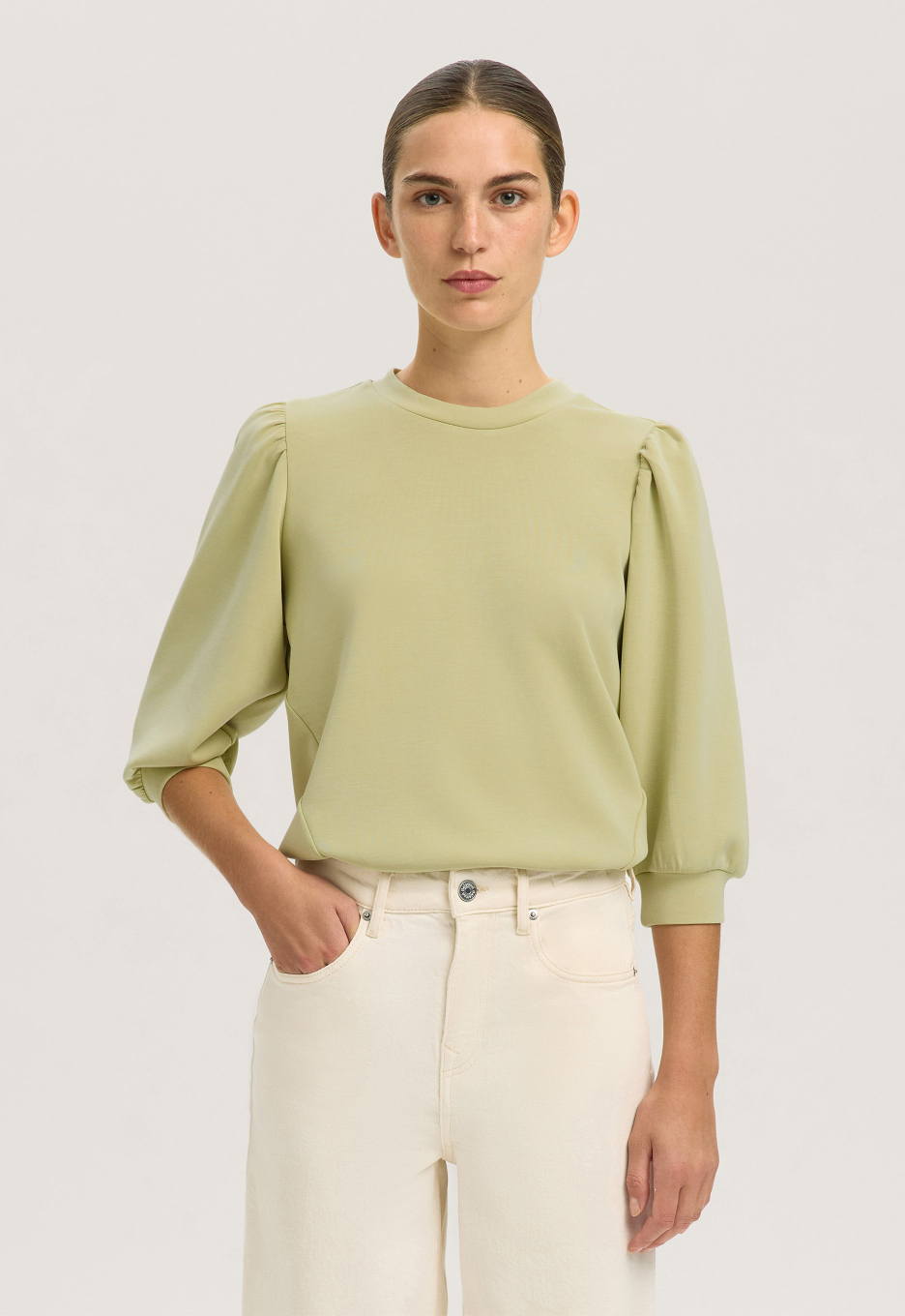 Selected Puff Sleeve Sweatshirt