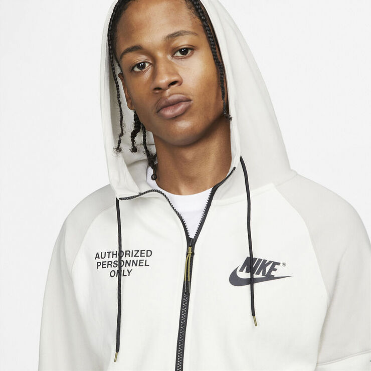 Nike Sportswear Fleece Haettetroje Hvid