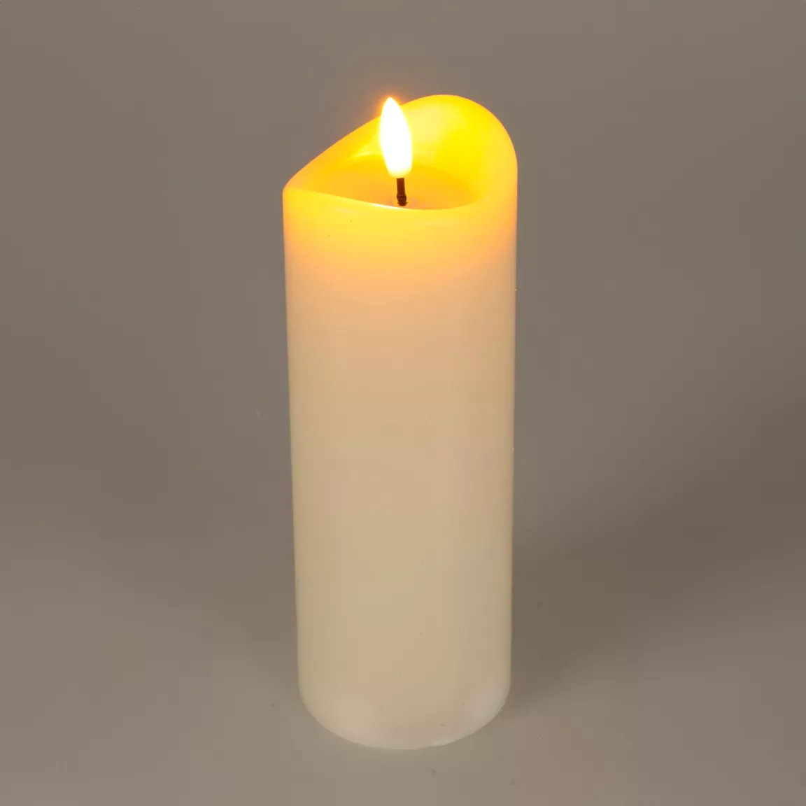 Bougie à piles LED (H15 cm) Christmas Ivoire
