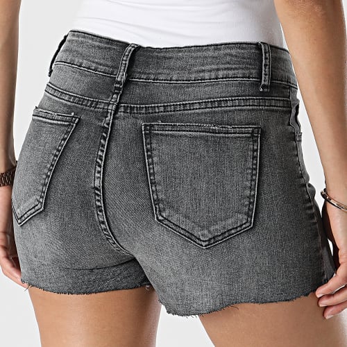 Short Jean Femme B1383 Noir