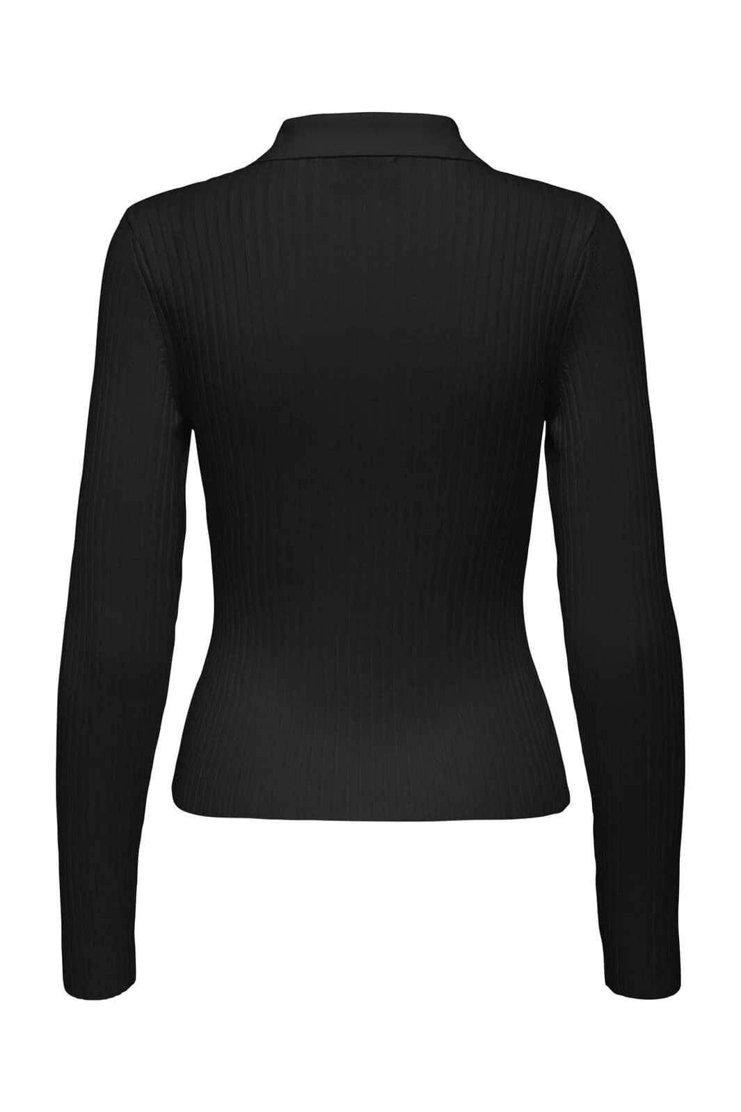 Only Onlelisa L/S Rib Polo Knt 4830989 black