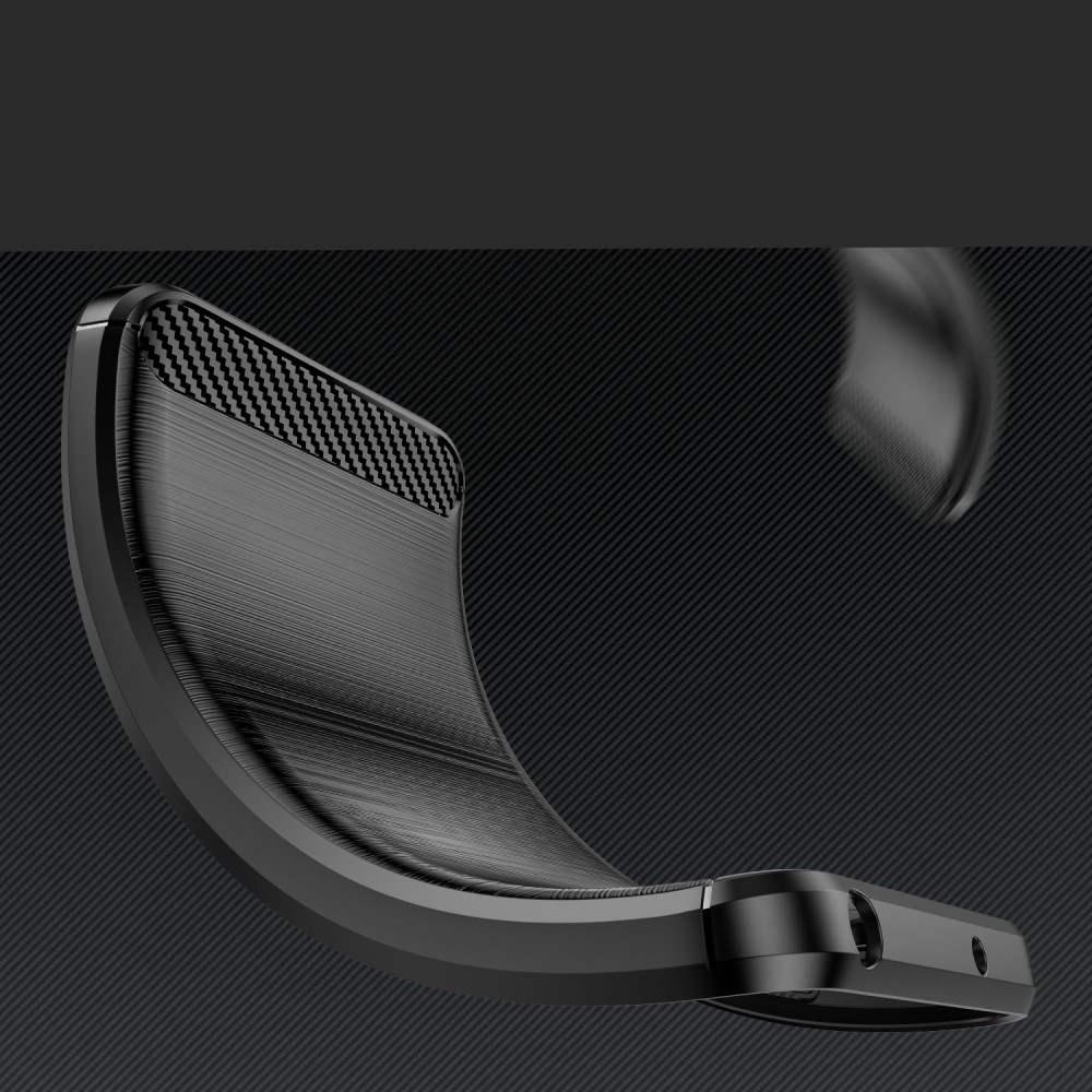 iPhone 15 Pro Gummi Case Schutzhülle Carbon Look - Schwarz