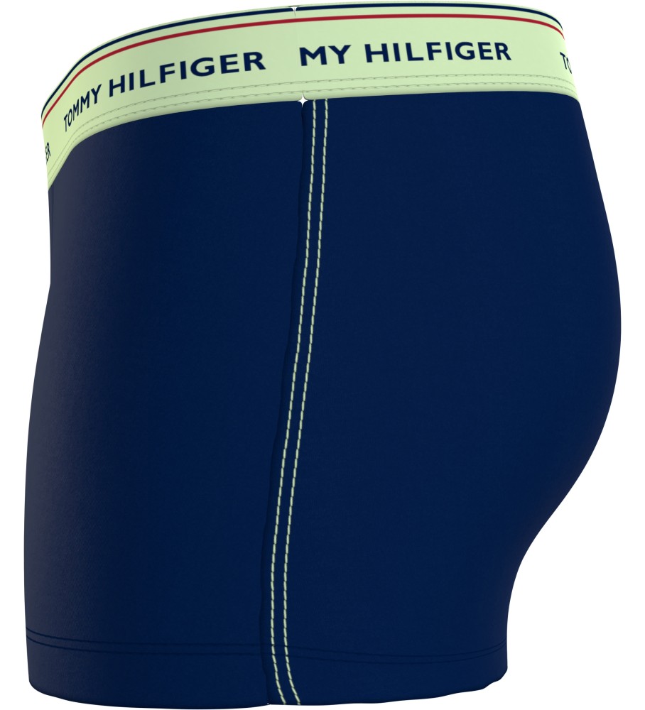 Conjunto com 3 cuecas boxer Tommy Hilfiger, azul marinho.