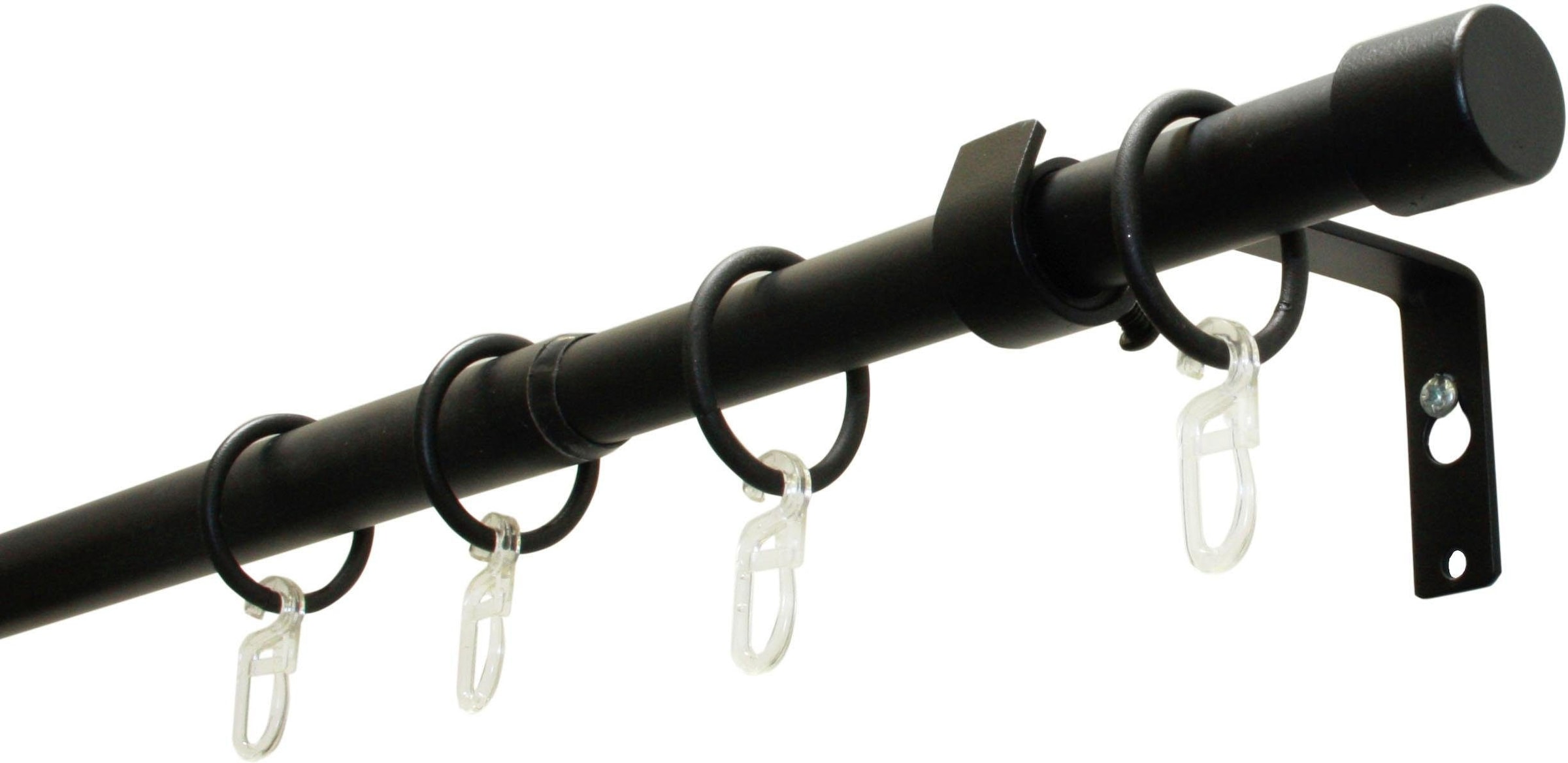 GARDINIA Gardinenstange »Set Metall« Ø 19 mm 1 läufig-läufig ausziehbar 1-Lauf