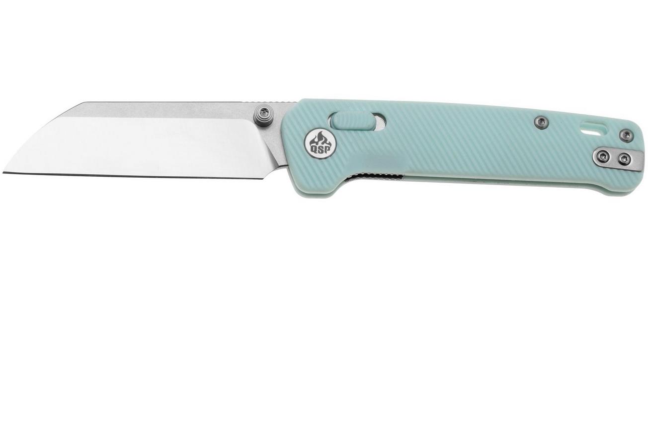 QSP Knife Penguin Glyde QS130GL-D1 Two-Tone 14C28N, Ice Cream Blue FRN, zakmes
