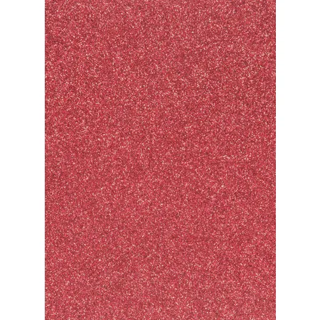 Glorex Glitterpapier rot, A4
