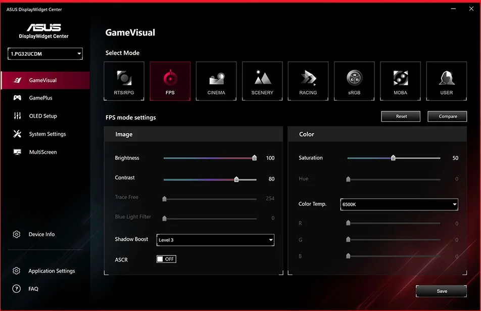 Asus ROG Swift OLED PG32UCDM Écrans gaming