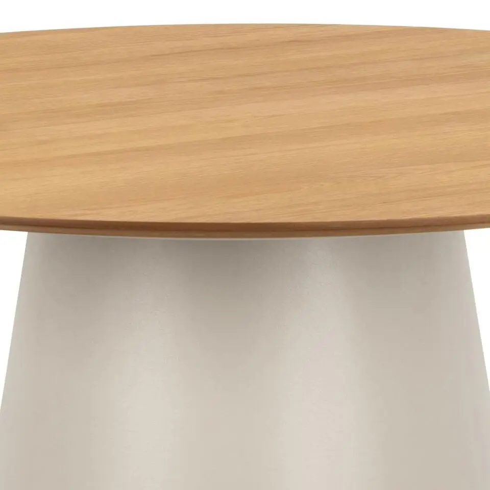 Eettafel Naturel/Grijs Rond - 20x120x75cm - Skagen