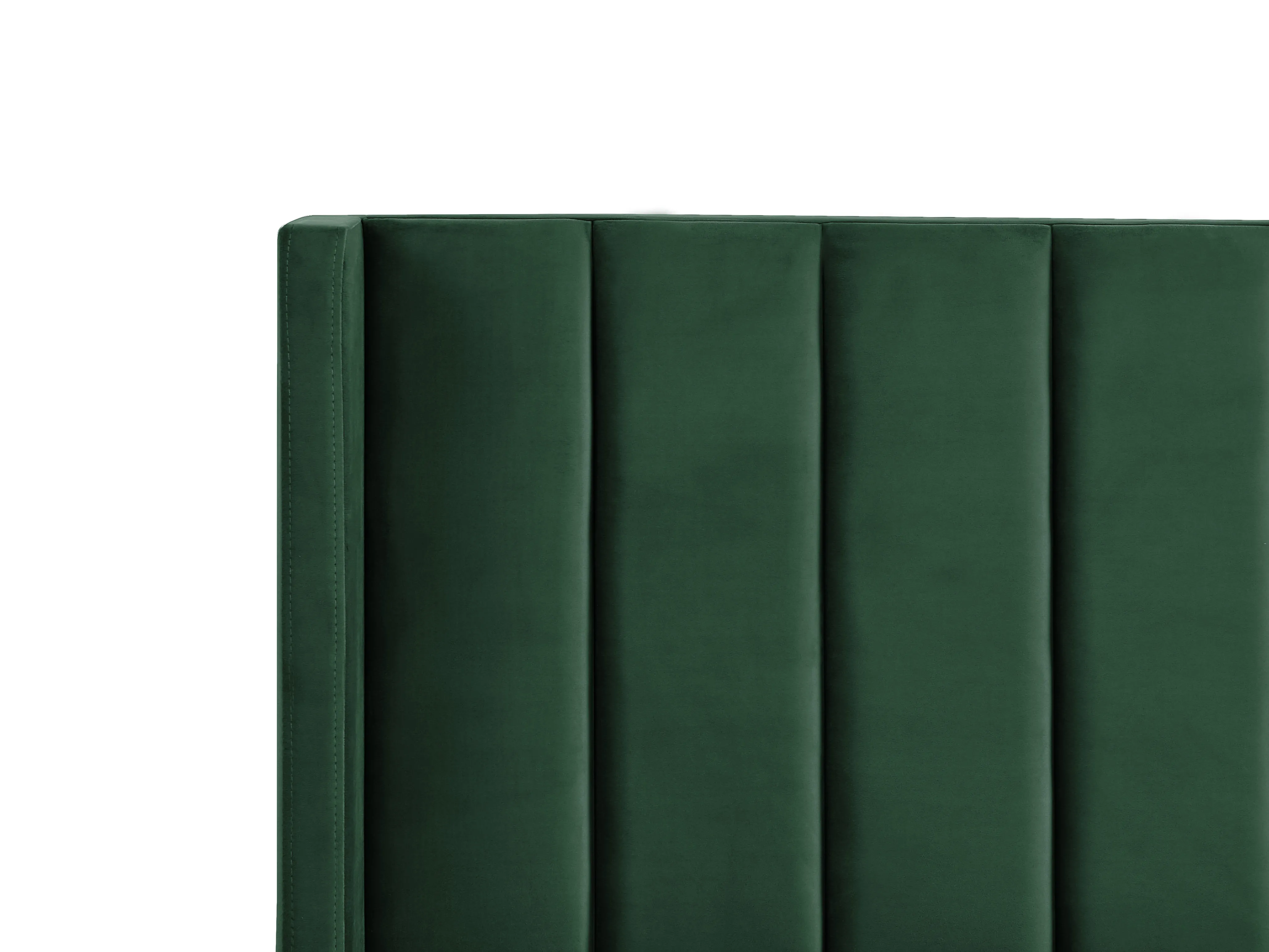 Bed Fluweel VILLETTE 180 x 200 cm Donkergroen