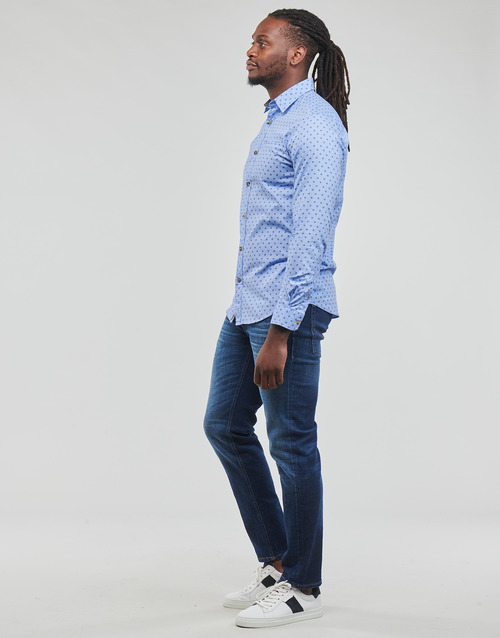 Jack & Jones - JJETREKOTA DETAIL SHIRT LS - Bleu