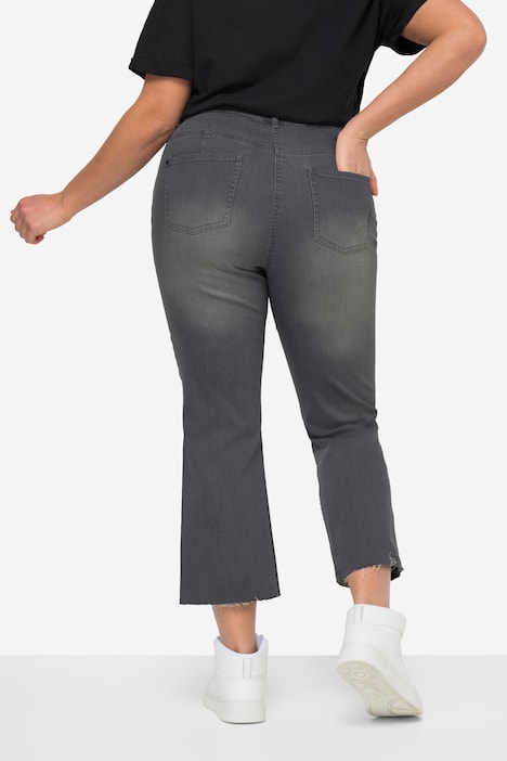 7/8-Jeans Claire, Stretchkomfort, geschnittener Saum, 5-Pocket