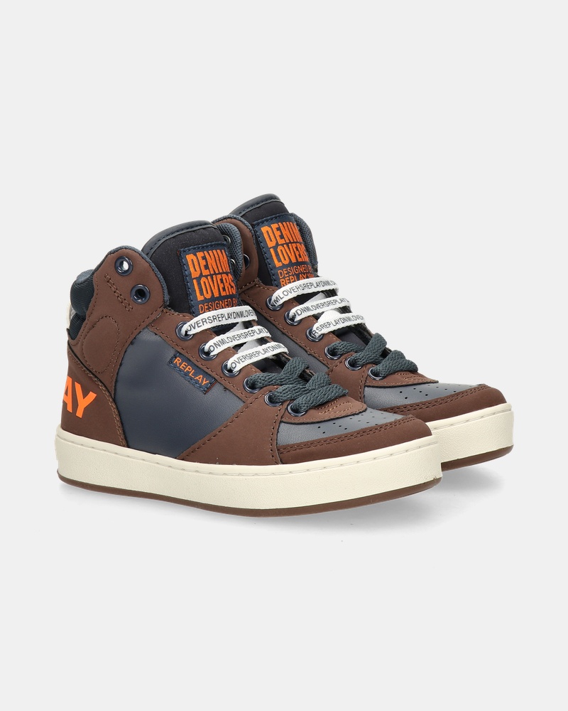 Replay Cobra 1 Hoge sneakers  - bruin