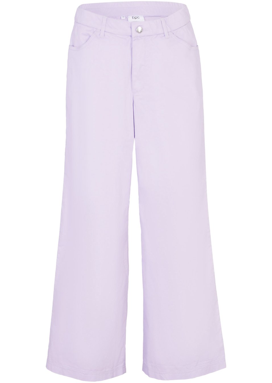 Pantalon twill avec jambes larges et taille confortable